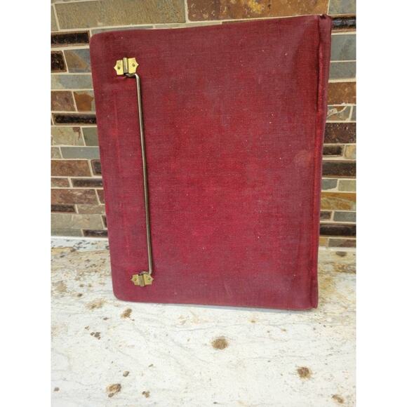 Antique Photograph Album, Celluloid Victorian, Cottage Scene, Wire Metal Holder - Picture 10 of 10
